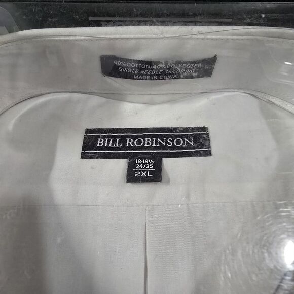 (2) Dress Shirt Tie Set Lot Mens 2XL White Green Collared Work Office New *READ - Picture 14 of 16